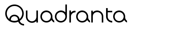 Quadranta font