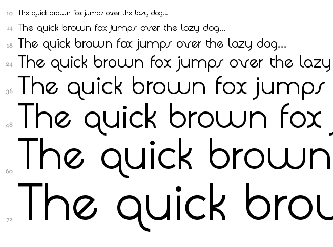 Quadranta font waterfall