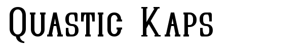 Quastic Kaps font