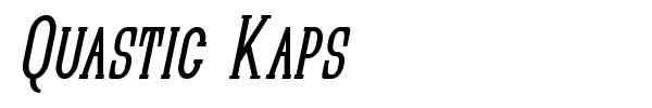Quastic Kaps font preview