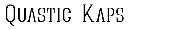 Quastic Kaps font preview