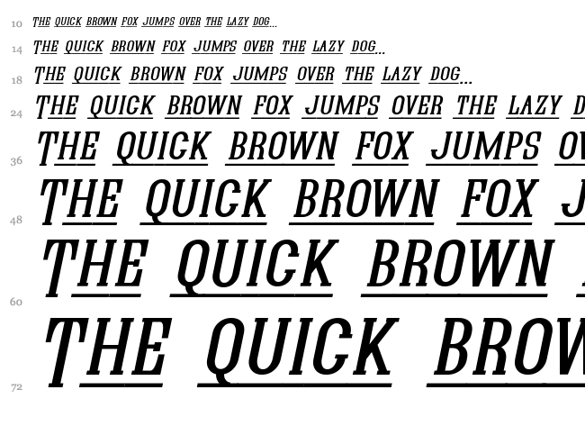 Quastic Kaps font waterfall