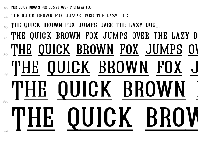 Quastic Kaps font waterfall