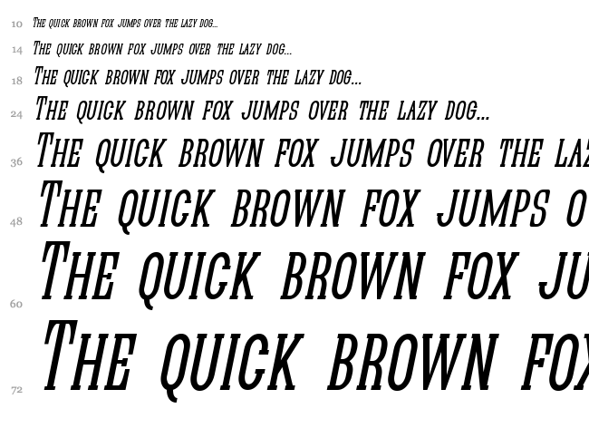 Quastic Kaps font waterfall