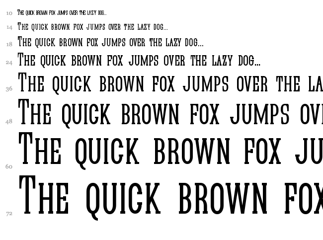 Quastic Kaps font waterfall