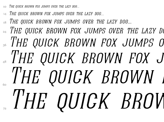 Quastic Kaps font waterfall