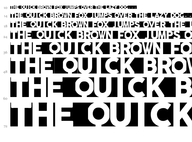 Radicalblock font waterfall