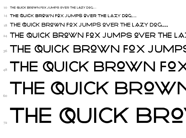 Radiometry font waterfall