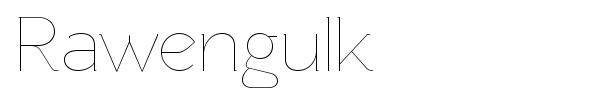 Rawengulk font