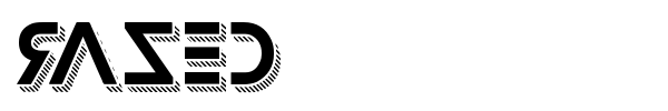 Razed font