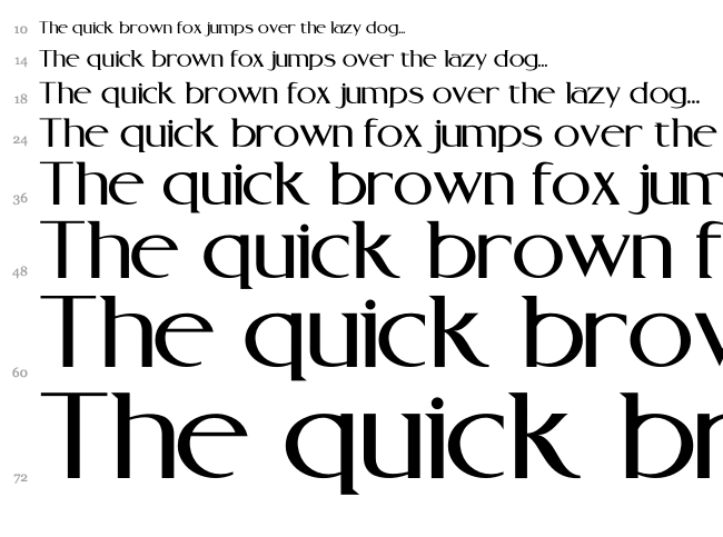 Rebel Redux font waterfall