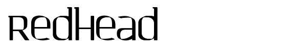 Redhead font