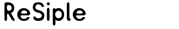ReSiple font