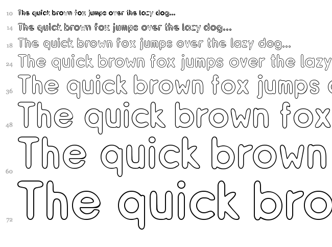 ReSiple font waterfall