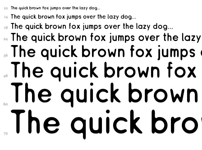 ReSiple font waterfall