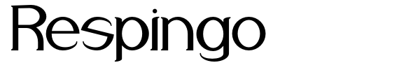 Respingo font preview