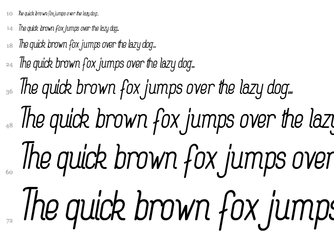 Rogaton font waterfall