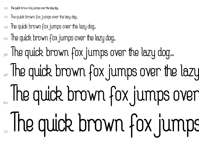 Rogaton font waterfall