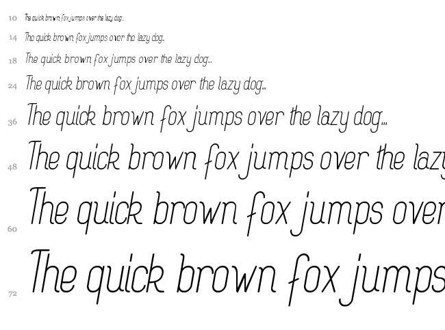 Rogaton font waterfall