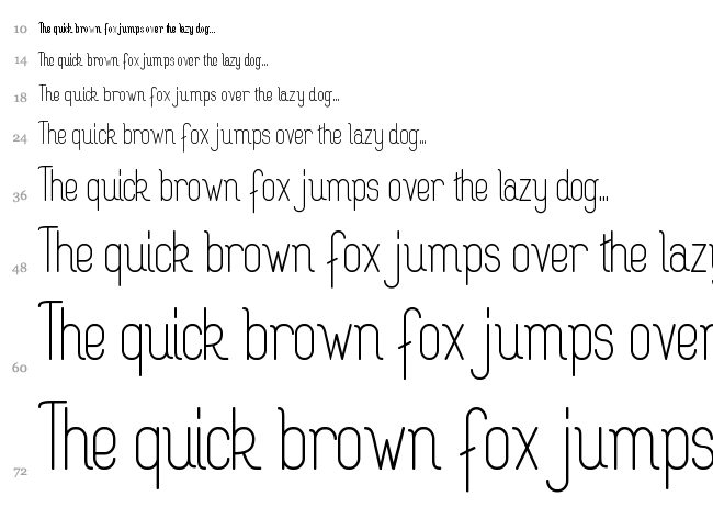 Rogaton font waterfall