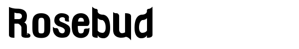 Rosebud font