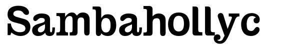 Sambahollyc font preview