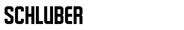Schluber font
