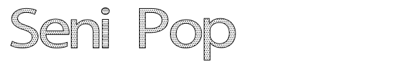 Seni Pop font