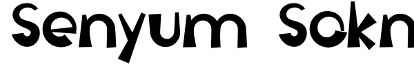 Senyum Sokmo Deh font