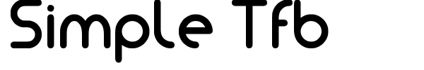 Simple Tfb font