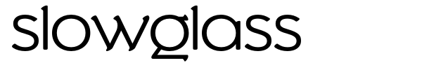 Slowglass font preview