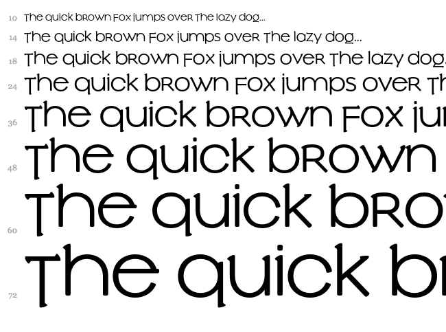 Slowglass font waterfall