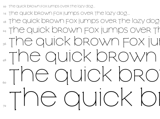 Slowglass font waterfall
