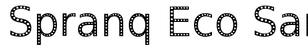 Spranq Eco Sans font