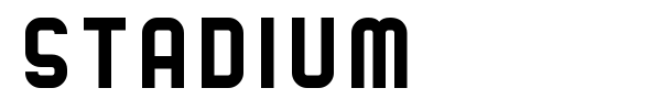 Stadium font