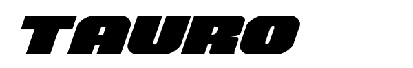 Tauro font preview