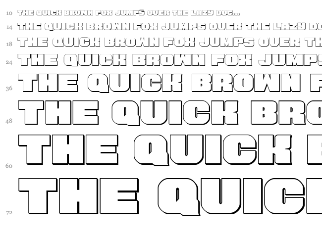 Tauro font waterfall