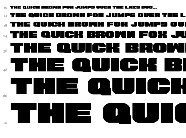 Tauro font waterfall