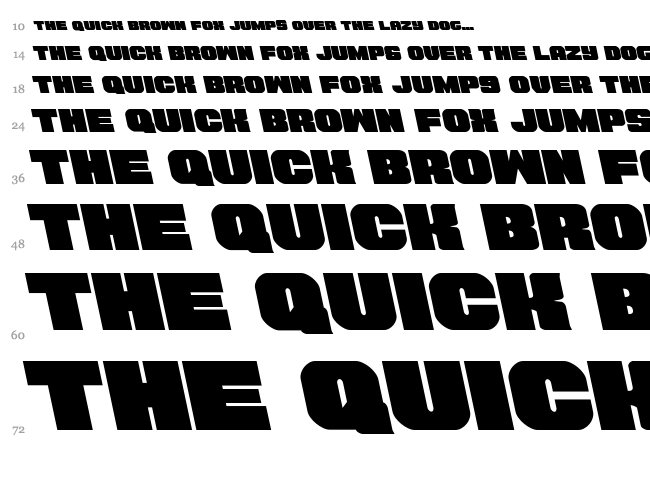 Tauro font waterfall