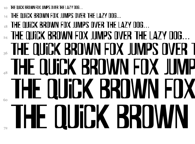Termica font waterfall
