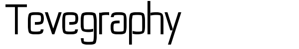 Tevegraphy font