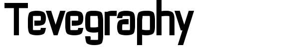 Tevegraphy font preview
