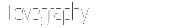 Tevegraphy font preview