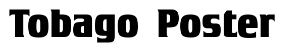 Tobago Poster font preview