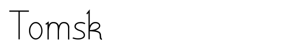 Tomsk font