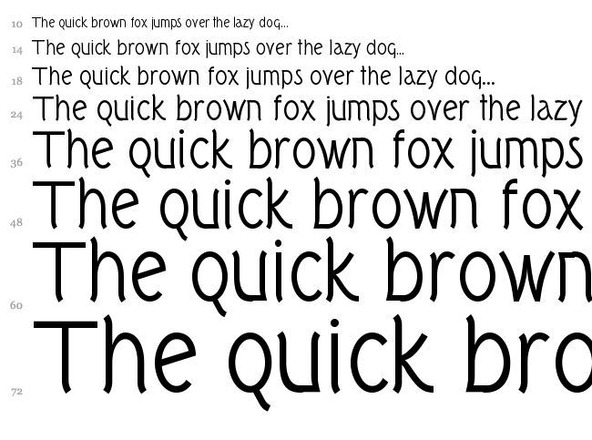 Tork font waterfall