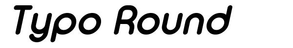 Typo Round font preview
