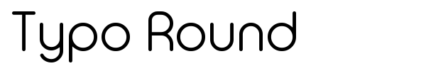 Typo Round font preview