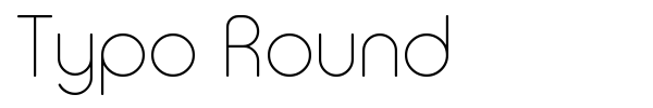 Typo Round font preview