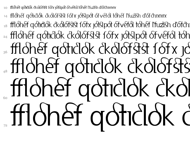 Usenet font waterfall